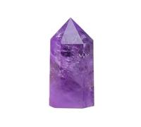 Decorative Ornaments Crystal Amethyst Clear Stone Witchcraft Wand Point Stone Room Decoration Witchcraft geode (Size : 4-5cm)
