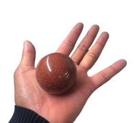 Decorative Ornaments Gold dust Ball Crystal Stone (Size : 2pcs) Gemstone Stone