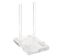 Decorative Plate Stand Clear Non Slip Space Saving Easel Plate Holders For Displaying For Book Card Record Cutting Board Home Bedroom Living Room Table Desk Picture Frame Artwork Acrylic Holder