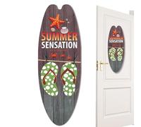 Decorative Surfboard - Beautiful Design, Beach Themed Welcome Sign, Surfboard Signs Beach | Beach-Themed Surf Board Prop for Party, Bar, Store, Home Decoration