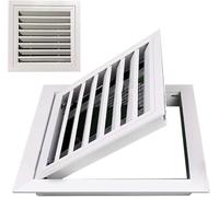 DecorativeGrille d'aération - Panneau d'accès dissimulé pour plomberie 40 x 40 cm Blanc Solution de ventilation élégante et fonctionnelle