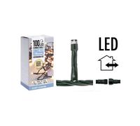 DecorativeLIghting Kit d'extension pour éclairage de Noël jumelable - 100 LED - 7,5 m - blanc chaud