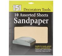 10 feuilles de papier sablé verre abrasif de force variée à grains mélangés grossière moyenne très fine