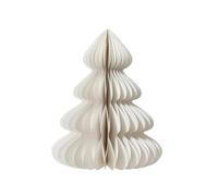 DECORAZIONE ALBERO DI NATALE DI CARTA, Ø48 H60 Cm, BIANCA, NATALE, DECORAZIONI NATALIZIE