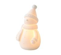 Decorazione in Ceramica Di Pupazzo - Figurine Di Pupazzo Di Neve Con Illuminazione per L'inverno, Figurine Di Pupazz0 Di Neve | Decorazione CASA per Ringraziamento Aula Compleanno Scuola Soggiorno
