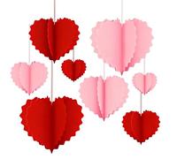 Decorazioni per Matrimonio A Forma Di Cuore - Pendente Decorativo A Forma Di Amore per Feste,Addobbi Da Soffitto Con Cuore San - per USO Interno Davanzali Cortile Portico