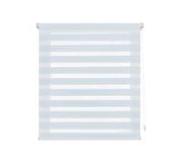 Decorblind Store enrouleur double couche sans outils et sans perçage - Dimensions du store : 37 x 180 cm, largeur x longueur - Dimensions du store : 34 x 175 - Store de nuit et de jour couleur céleste, stores pour fenêtres