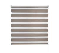 Decorblind Tablier de fenêtre Double épaisseur Jour et Nuit Installation Murale ou Plafond Dimensions 180 x 250 cm Tissu 177 x 245 cm Marron