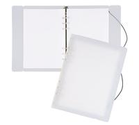 DecorDwell Livre d'autocollants de Rangement,Album de Collection Autocollants, A5 Livre d'autocollants Blanc, Réutilisables, avec 40 Feuilles de Papier Vierge, pour Collectionner des Autocollant