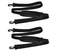 DecorDwell Sac Bandoulière Universel, 2 Pièces Bandouliere pour Main Réglable avec Crochet Pivotant en Plastique, pour Sac Marin Mallette, Longueur Réglable de 90 à 160 cm