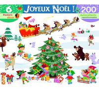Marcella Grassi – Décore avec les autocollants Noël – 6 posters décor & 200 autocollants – Broché