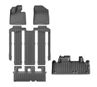 décorer Tapis De Coffre Noir pour Sienna 2021-2023-2024 Uniquement pour Véhicules 7 Places - Accessoires pour Le Volant Gauche(LHD 5P)