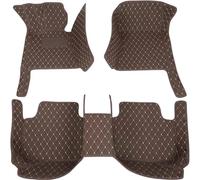 décorer Tapis De Sol pour Fiat 500 500X 2011-2012 - Accessoires De Style Intérieur - Tapis en Similicuir(Coffee,LHD)
