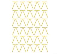 Décorez les arbres de Noël et les couronnes avec 30 nœuds en velours, fabriqués à partir de matériau floqué pour ajouter un look chaleureux et festif à votre configuration de vacances (jaune doré)