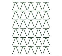 Décorez les arbres de Noël et les couronnes avec 30 nœuds en velours, fabriqués à partir de matériau floqué pour ajouter un look chaleureux et festif à votre configuration de vacances (vert)