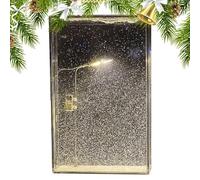 Decorhome Veilleuse Neige - Lampe De Chevet | Lampe De Nuit Enneigée Artisanale | Lampadaires De Nuit D'arts Décoratifs Pour Filles | Lumière De Nuit De Scène De Neige D’hiver Faite À La Main | Cadeau