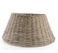 Decoris Cache Pied pour Sapin en Saule tressé Camp Gris