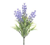 Decoris Fleurs artificielles - Branche de lavande - 26 cm - Violet vert - Branche de lavande artificielle