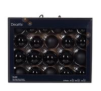 Decoris Kerstbal Lot de 21 bocaux en verre Ø 7 cm