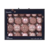 Decoris Kerstbal Lot de 21 bocaux en verre Diamètre 7 cm