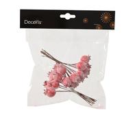 Decoris Lot de 2 décorations de Noël en mousse - Motif baies givrées sur