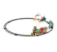 Decoris Train de Noël en plastique avec éclairage - 90 cm - Décoration de Noël multicolore