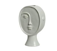 Decoris Vase en Porcelaine Blanche : 6,5 cm de Longueur, 16,1 cm de Largeur, 23,2 cm de Hauteur, Taille Unique