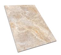 Decormat Tapis Vinyle Le Jardin PVC de Sol Blanche Lino Linoléum sur Balcon 60x90cm Étanche Extérieur de Terrasse - Marbre rouillé