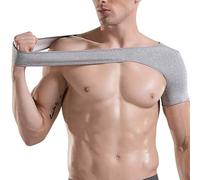 DECORN Épaulière de Sport pour Hommes et Femmes, Manchon de Compression élastique, attelle de Bras pour soulager la Douleur, Soutien de la Coiffe des rotateurs déchirée, tendinite, Luxation,Small