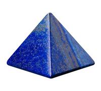DECORN Pyramide des Chakras Pierres Cristaux naturels Figurines d'énergie en Cristal de guérison, Statue pyramidale pour la décoration de la Maison et du Bureau, Reiki, méditation,Lapis Lazuli
