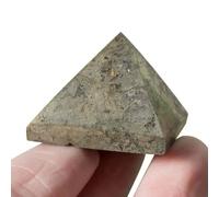 DECORN Pyramide d'hématite de cuivre Naturel Pyramide en Pierre Naturelle sculptée, Pierre précieuse pour Reiki, méditation, Grille de Pyramides, guérison par Cristal, décoration, 30~34mm