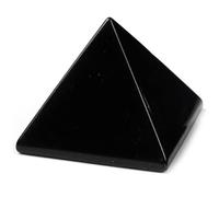 DECORN Pyramides de Cristal Énergie de Pierres de guérison sculptées Générateur d'énergie Positive Reiki Chakra Figurine métaphysique de Pierre précieuse,Obsidian,30mm/1.2"