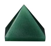 DECORN Pyramides de Cristal Énergie de Pierres de guérison sculptées Générateur d'énergie Positive Reiki Chakra Figurine métaphysique de Pierre précieuse,Aventurine,30mm/1.2"