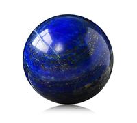 DECORN Sphère de Cristal Lapis-Lazuli Boule de Cristal de Quartz Bleu Naturel Sphère décorative Approvisionnement en Sorcellerie Boules de méditation et décoration d'intérieur Feng Shui,70~80mm