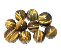 DECORN Tiger Eye Quartz Crystal Healing Ball Sphere Beads Natural Gemstones Balls Petite Taille de 10 pour Reiki Chakra Décoration Fengshui Bijoux Faire Poche Palm Cristaux,16~18mm