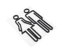 DECORNIJIA 1 paire Plaque Identification Toilettes pour Hommes et Femmes Signe de Salle de Bain Pratique et Créatif pour Restaurants Hôtels et Magasins