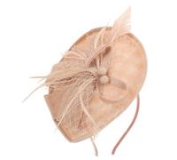 DECORNIJIA 1 Pièce Bandeau en maille hair charms hair toppers Bandeau en tulle bal de casque pince cheveux bande de cheveux de voile bande de cheveux en la plume rose