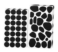DECORNIJIA 10 Feuilles Adhésif Feutrine Stickers Autocollants Rond et Irrégulier pour Vêtements DIY Feutre Doux Confortable Tenue Sécurisée et Lot