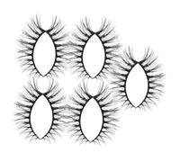 DECORNIJIA 10 paires Faux Cils Cat-eye Bouclés Réutilisables Bande Douce et Moelleuse Extensions de Cils Flexibles pour Yeux Naturels Faciles à Ajuster et Confortables