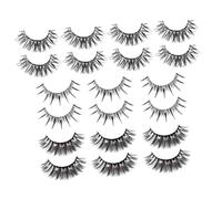 DECORNIJIA 10 paires Faux Cils Naturels avec Éclatants Extensions de Cils Légères et Confortables pour Maquillage Quotidien et