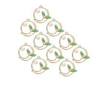 DECORNIJIA 10 pièces Breloques Queue Sirène Vertes DIY Pendentifs pour Fabrication de Bijoux Femme Accessoires Pendants