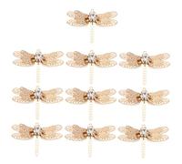 DECORNIJIA 10 Pièces Épingles à Diy Accessoires Dragonfly pour Décoration et Mariage