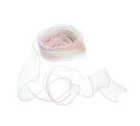 DECORNIJIA 10 pièces Ruban Organza Dégradé Arc Ciel de Ruban pour Décoration de Fête Bouquets et à Usure pour Nœuds de Cheveux et Artisanat