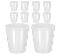 DECORNIJIA 10 pièces Tasses Céramique Style Gobelet Papier Mugs à Thé et Eau Créatifs pour Boissons Quotidiennes Design Original et Pratique