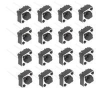 DECORNIJIA 100 pièces Bouton Poussoir Tactile Momentané avec Broches pour PCB Commutation Fiable et Installation Facile Lot pour Circuits Électroniques