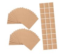 DECORNIJIA 100 Pièces Cartes de Placement Mariage Kraft Pliables Autonomes Cartes Vierges pour Noms et Tables Anniversaire Fête Shower Bridal