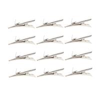 DECORNIJIA 100 Pièces Clips de Décoration de Jardin Mini Pinces Crocodile pour Guirlandes et Sapins de Noël Clips Ornement Multifonctionnels Robustes et Réutilisables pour Décorations
