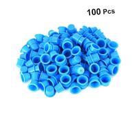DECORNIJIA 100 pièces Coupelles Pigment Tattoo Bleu pour Maquillage Sourcils et Cils Réutilisables ou