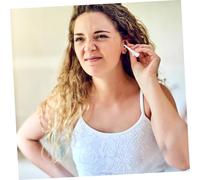 DECORNIJIA 100 pièces Embouts pour Rinçage Auriculaire Kit Remplacement PVC Souple Adapté Courbe de Loreille Nettoyage Cérumen pour Adultes