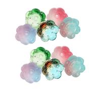 DECORNIJIA 100 Pièces Perles Verre Forme Clochette Fleur Mixte Charms Dégradé Coloré pour Fabrication Bijoux Breloques Fleurs pour Bracelets Colliers Boucles Oreilles DIY